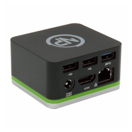 NPO USB C Cube - Mini Docking Station, Compatible with Thunderbolt 3 Ports and Specific USB-C Systems (Connect 1x HDMI up to 4K @ 30Hz Monitor, Ethernet, 3x USB Ports)