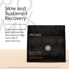 ProMix Nutrition Casein Protein Powder, Chocolate - Grass-Fed - Slow & Sustained Recovery Post Workout Fitness - Shakes, Smoothies, Baking & Cooking Recipes - Gluten-Free - 2.5 Pound (Pack of 1)