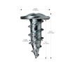 100 Pack Rok Hardware #8 x 1/2" (12.7mm) Standard Thread