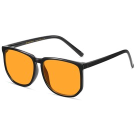 SHEEN KELLY Polarised TR90 Retro Oversized Sunglasses Suitable Medium Large Faces Square Frame Glasses Men Women 80s 90s, 3