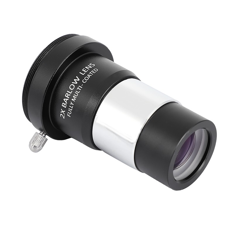 1.25" Plossl Telescope Eyepiece Set 4/10/25mm 2X Barlow Lens Kit