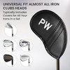 Golf Iron Head Covers Numbers Synthetic Leather Headcover Deluxe Value