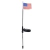 2PCS Solar Powered Garden Light Flag Lawn Stake Lamp for