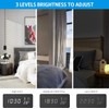 AMIR Alarm Clock, Wooden Digital Multi-Function Modern Cube LED Light,
