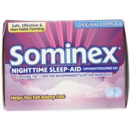 Sominex Original Formula Tablets, 72 Count by Sominex