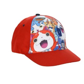 Yo-Kai Watch Baseball Cap, Cap for Children, Boys and Girls in Red/Blue, red