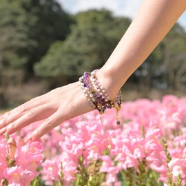 Farfume Bracelet for Women with Gemstone Beads, Chakra, 4 mm Real Natural Crystal Stones, Jewellery Gifts for Women, Stone