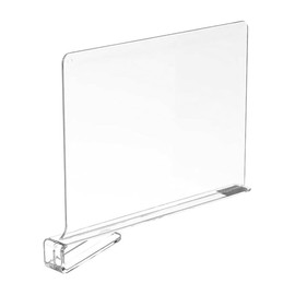Namvo Acrylic Shelf Dividers for Closet, Wood Closets Shelf Separator and Organizer, Transparent Closet Organizer Divider for Kitchen Cabinets, Bookcases