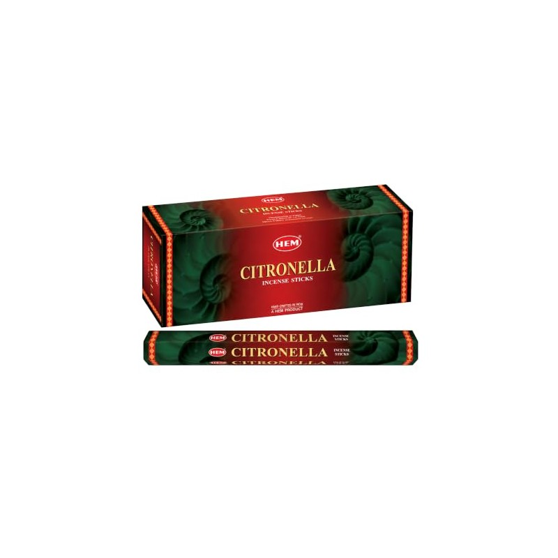 HEM Citronella Incense Sticks - 120 Count for Relaxation