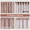 Boho Terracotta Curtains 84 Inch Length for Living Room Darkening