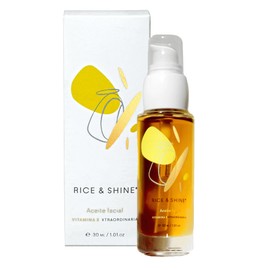 RICE & SHINE | Aceite de Germen de Arroz - Aceite Facial Natural con Vitamina E | 60% más Vitamina E que el Aceite de Argán - Protección para Piel Sensible