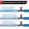 EFIELD Washing Machine Outlet Box, 1/2" Pex-A F1960 Expansion Connection