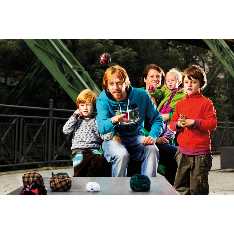 Crossboccia Doublepack Heroes Mexican & Dude Bocce Game, 2x3 Balls