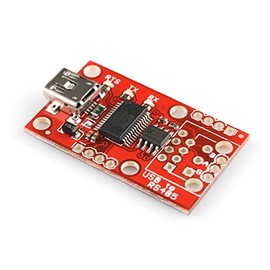 SparkFun USB to RS-485 Converter, Fully Equipped with SP3485 RS-485 transceiver and FT232RL USB UART IC -7V to +12V Common-Mode Input Voltage Range. Board Dimensions: 1.55x0.9 inches