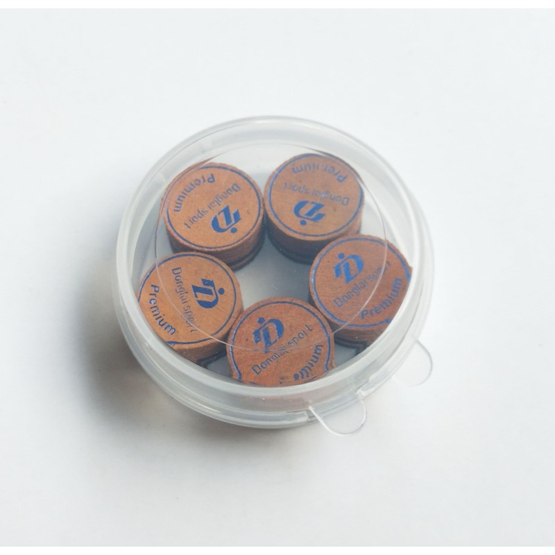 DDonglai 5PCS Packed Brown/Black Premium Laminated Billiard Cue Tips, Laminated