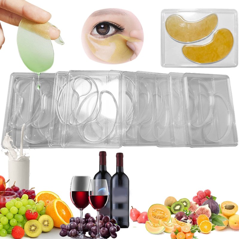 12Pcs DIY Under Eye Patches Molds, Safe Healthy Natural Reusable