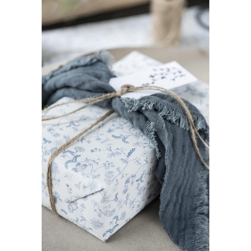 Cloth Napkin Double Woven Historical Blue
