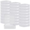 Rocutus 24 Pack Small Clear Plastic Storage Containers with Lids,Beads
