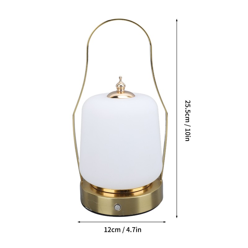 Cordless Lantern LED Retro Rechargeable Stepless Dimming 3 Lighting Modes