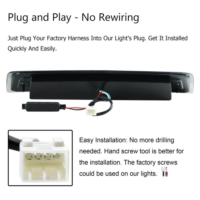 Tresound LED 3rd Third Brake Light for 2009-2017 Dodge Ram