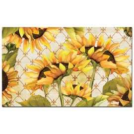 Counter Art Anti Fatigue Floor Mat, Sunflowers in Bloom