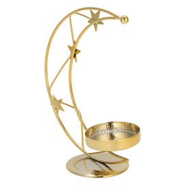 European Golden Candle Holder Modern Metal Candle Stand Moon Star Dinner Home Decoration