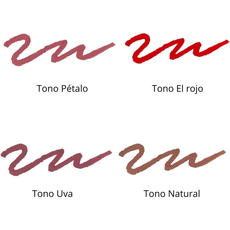 Kit Brillo Labial con Glitter y Delineador Retráctil (8 pzas)