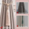 Pretty Jolly 4 Pack Long Tassel Curtain Tiebacks Handmade Braided