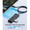 USB Hub, ORICO 4 Ports USB Hub 3.0 USB Adapter,