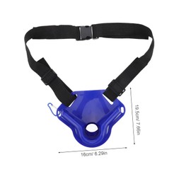 WOONEKY Adjustable Padded Fishing Fighting Belt with Waist Support for Boat and Kayak Fishing Durable Vertical Rod Holder Easy Installation Gear Blue