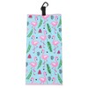 SHABIER Golf Towel with Flamingos Design Golf Microfiber Waffle Pattern