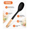 Silicone Cooking Spoons, Great for Scooping Sides and Serving Hearty