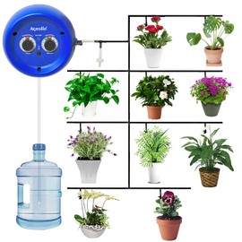 Bewässerungscomputer Micro Drip Bewässerungssystem Automatisch Bewässerung für Indoor Balkon Topfpflanzen, USB Wiederaufladbar