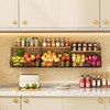 Extra Large Fruit Basket for Kitchen with Wood Lid Nameplate