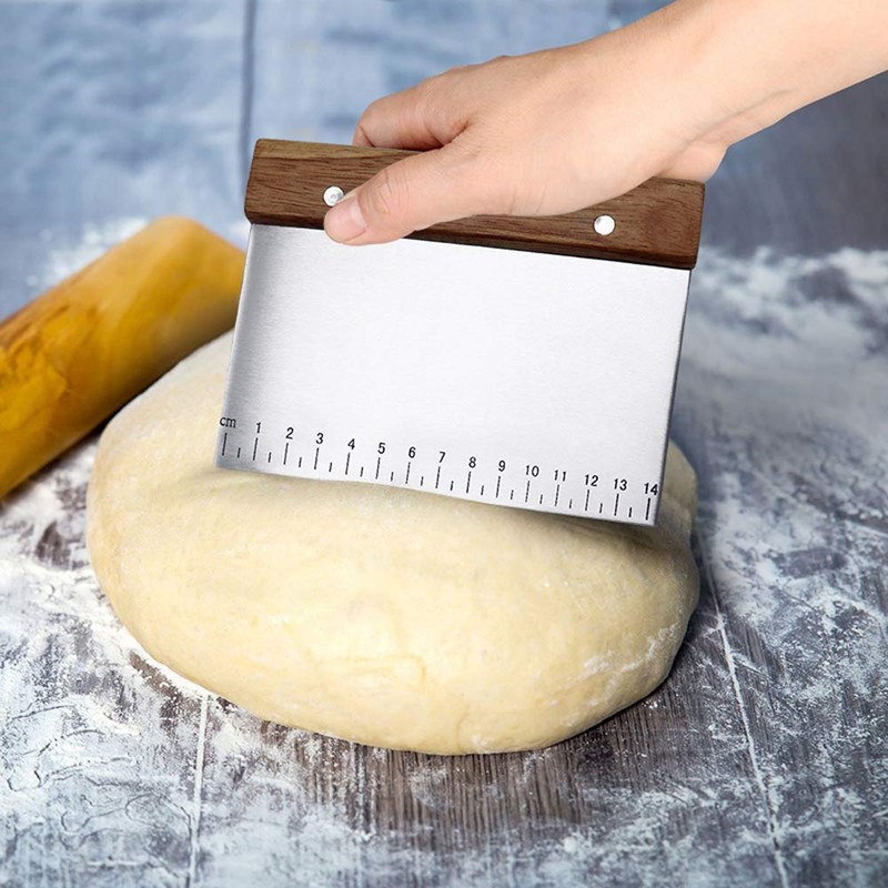 Stainless Steel Pastry Scraper Chopper - Dough Bench Scraper Pastry