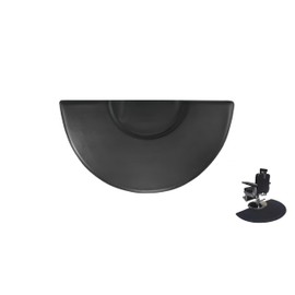 Barber Floor Chair Mat,1 Inch Thick Anti-Fatigue Salon Thickening Type Standing Mat for Hair Stylist Salon Stations,5 ft. x 3 ft.(Black,Semi Circle)