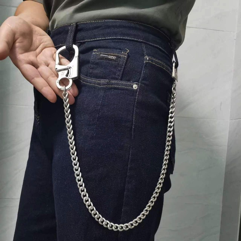 [Ahiller] Men's Wallet Chain, Double Locking Key Chain with Tungsten