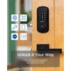 DESLOC B200 Fingerprint Smart Door Lock with 2 Lever Handles,