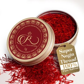 Royal Gold Saffron – Premium Super Negin Saffron Threads, Grade A+ | Gourmet Chef’s Select Spice for Paella, Rice, Risotto, Teas, Dessert, and Gourmet Recipes (5g, 0.176 oz)