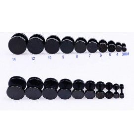 Unbranded 3MM-14MM Screw Stud Earrings for Men Women Steel Cheater Fake Ear Plugs Gauges - 8mm