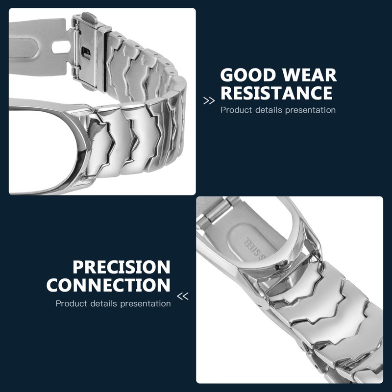 OSALADI 2pcs Smart Metal Strap Replacement for Elegant Design for