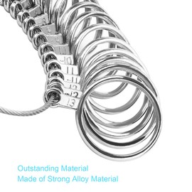 UUBAAR Ring Sizer Measuring Tool, 27 PCS Ring Measurement Tool, US Ring Size 0-13 with Half Size, 1 PCS Finger Ring Sizing Measure Gauge, by UUBAAR