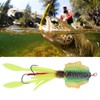 Fishing UV Squid Soft Lure Luminous Octopus Wobbler Bait Squid