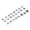 240 Pcs Micro USB Connector Set Stainless Steel Single Row