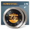 POWERTEC 4 Inch Diamond Saw Blades for Handheld Tile Saw