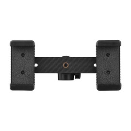 Double Phone Holder Tripod Mount Adapter Horizontal Vertical Shooting with Mini Ball Head for Phone Selfie Video Live Streaming Chatting