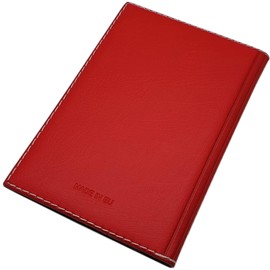myledershop Large Elegant ID Folder 4 Compartments MJ-Design-Germany Made in EU, Design 1 / Red, Elegant