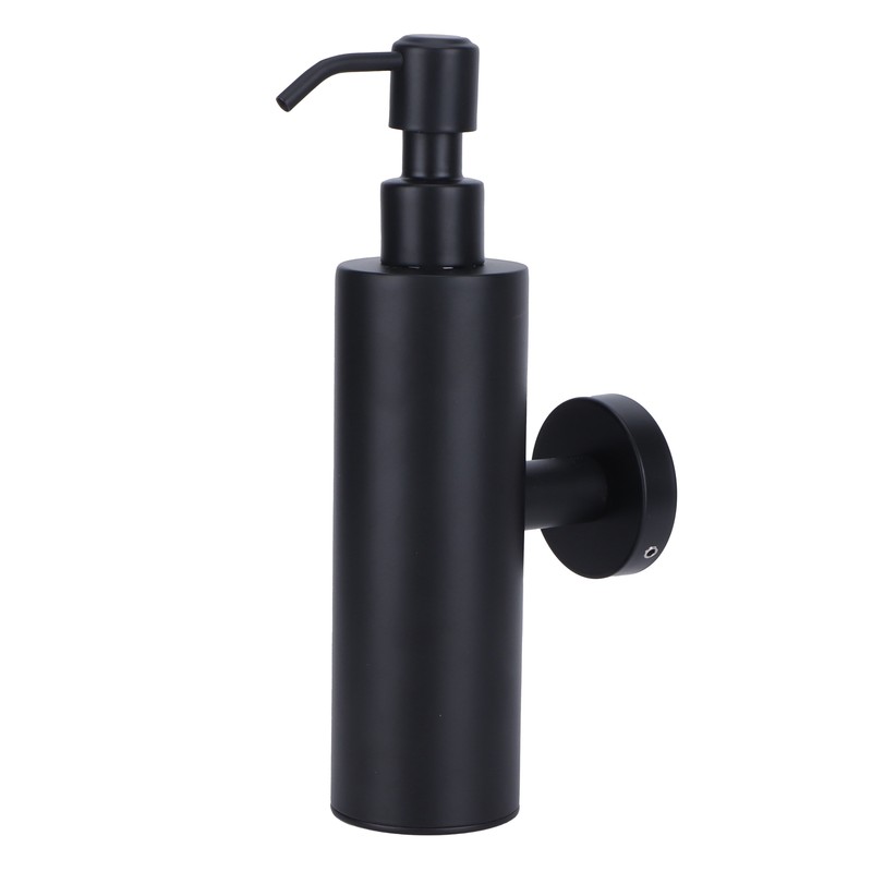 200ml Round Soap Dispenser WallMounted Shampoo Shower Gel Container Bathroom