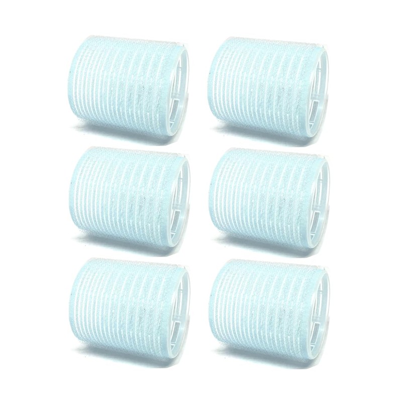 6-Pack X-Large Self-Grip Hair Rollers, 2” Diameter Curlers for Volume,