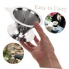 TEHAUX Stainless Dripper with Double Layer Mesh Filter Easy to